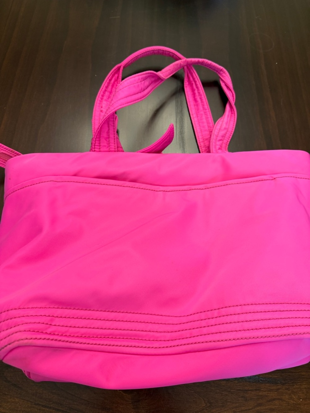 kate spade Vibrant Hot Pink Diaper Bag with Gold Spade Accent - Picture 2 of 5
